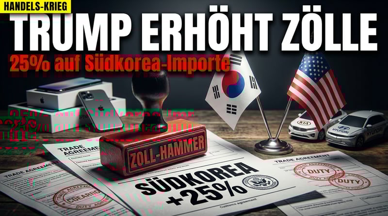 Trump dreht an der Zollschraube: Südkorea im Visier des US-Präsidenten
