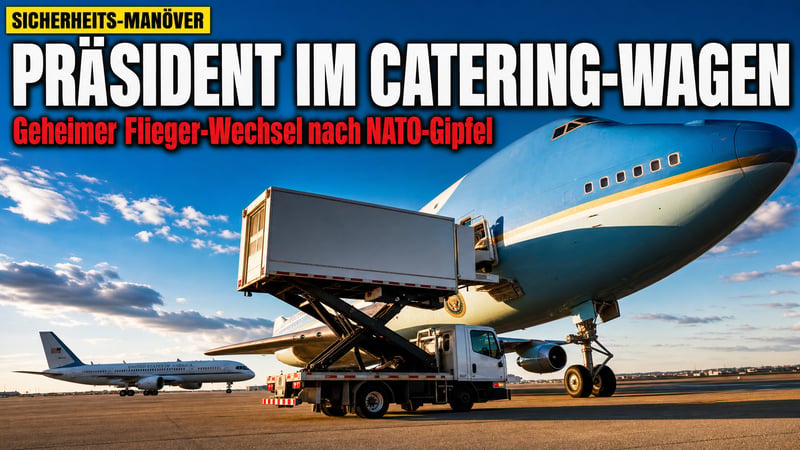 Trump im Catering-Container: Air Force One flog nur als Köder