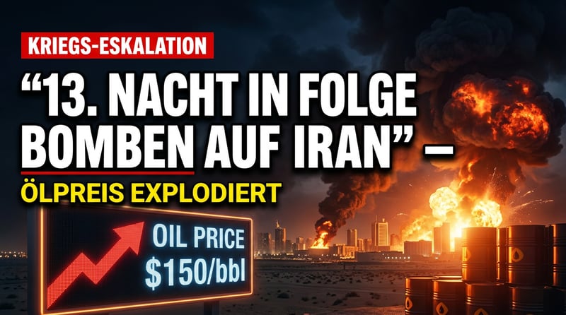 Trump im "Rachemodus": 13. Nacht in Folge fallen Bomben auf Iran – während der Ölpreis explodiert