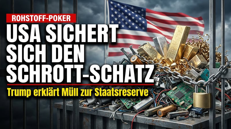 Trump macht Müll zur Staatsreserve: Washington schottet seine Rohstoff-Abfälle ab – und Europa schaut wieder einmal zu