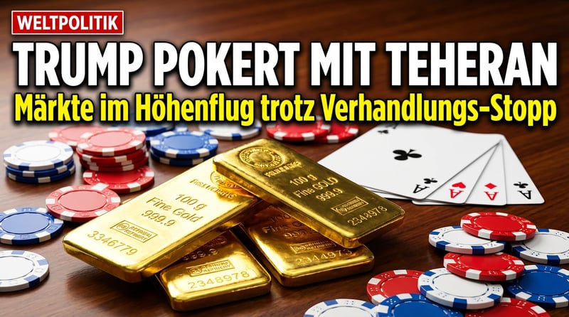 Trump pokert mit Teheran: „Wir haben alle Karten" – doch die Märkte zeigen ein anderes Bild