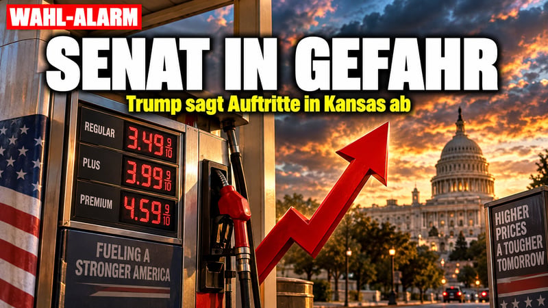Trump sagt Kansas-Auftritt ab: Wackelt jetzt die Senatsmehrheit?