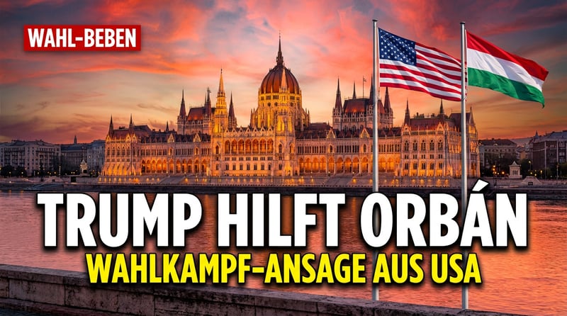 Trump stärkt Orbán den Rücken: Wahlkampfhilfe aus Washington für Ungarns Ministerpräsidenten