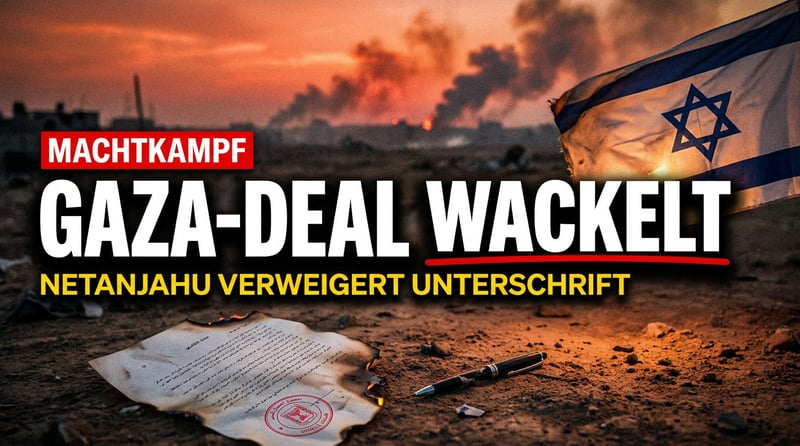 Trumps Friedensrat blamiert: Netanjahu verweigert die Unterschrift – Gaza-Deal wackelt