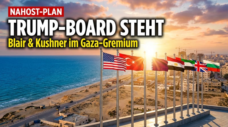 Trumps Gaza-Friedensplan: Hochkarätige Besetzung für umstrittenes „Board of Peace"