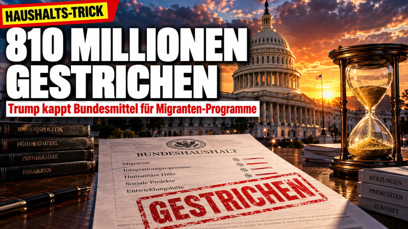 Trumps Haushalts-Trick: 810 Millionen Dollar für Migranten gestrichen!