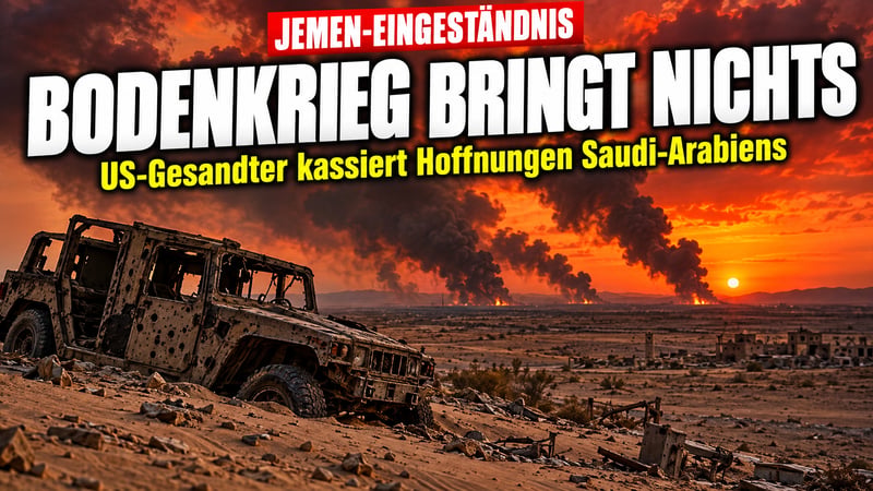 Trumps Mann am Golf gibt zu: Bomben auf Jemen bringen nichts!