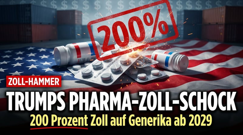 Trumps Pharma-Poker: 200-Prozent-Zölle auf Generika – ein Weckruf für die Abhängigkeit des Westens