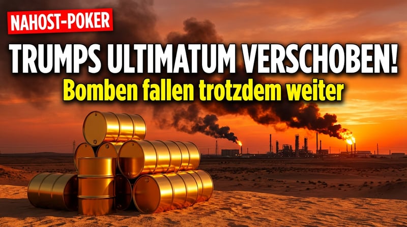 Trumps Pokerspiel am Persischen Golf: Ultimatum verschoben, doch die Bomben fallen weiter