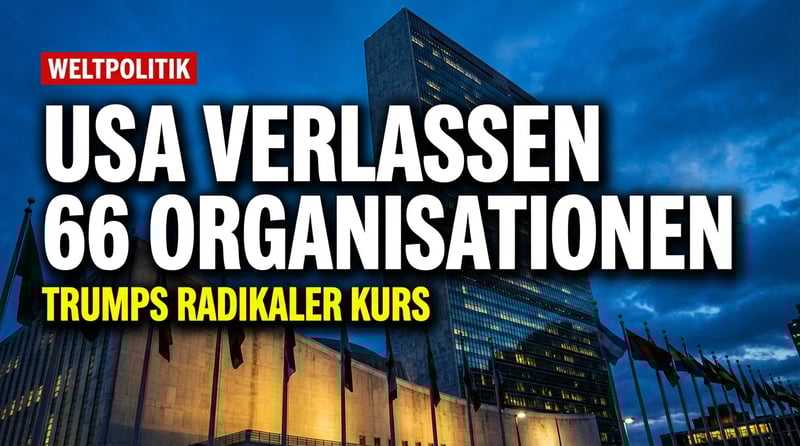 Trumps radikaler Kahlschlag: USA kündigen 66 internationalen Organisationen die Mitgliedschaft