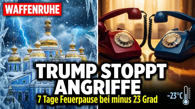 Trumps Telefondiplomatie: Einwöchige Feuerpause in der Ukraine verkündet