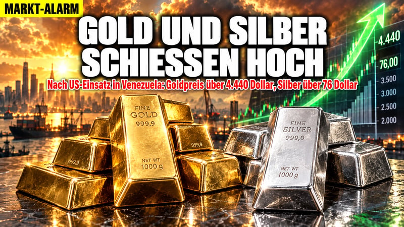 Trumps Venezuela-Coup: Gold und Silber schießen in Asien nach oben!