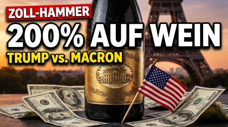 Trumps Zoll-Hammer: 200 Prozent auf französischen Wein – Macrons Absage erzürnt Washington