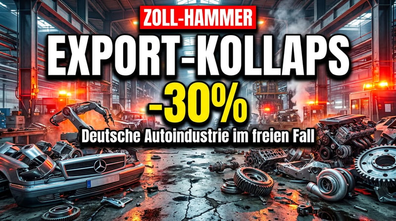 Trumps Zollhammer trifft ins Mark: Deutscher Exportüberschuss bricht um 30 Prozent ein
