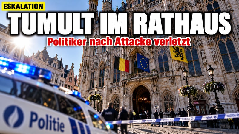 Tumult im Antwerpener Rathaus: Islamkritiker Dewinter blutet!