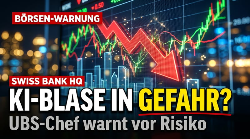 UBS-Chef nennt die KI-Korrektur „gesund" – doch die wahre Gefahr lauert woanders