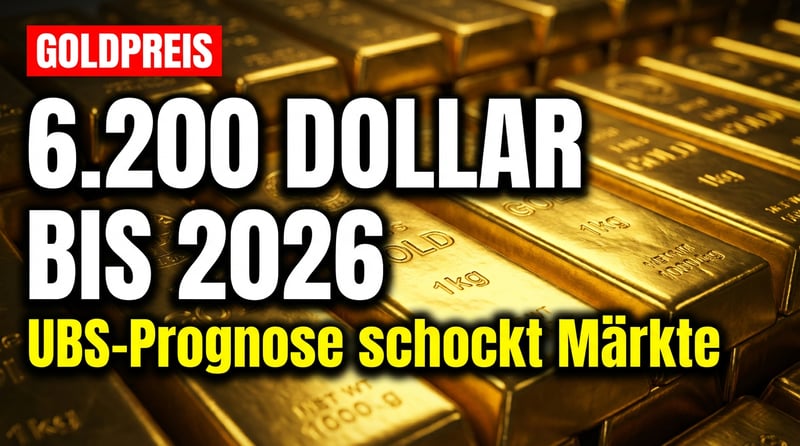 UBS prognostiziert Goldpreis von 6.200 Dollar – und trifft damit einen Nerv