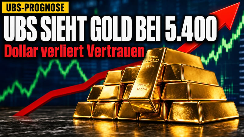 UBS ruft 5.400 Dollar aus: Der Dollar verliert, Gold gewinnt