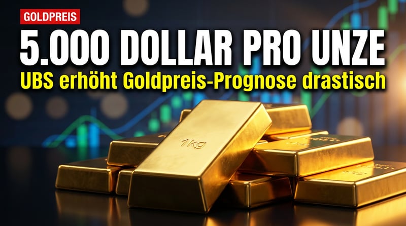 UBS setzt auf Gold: Kursziel auf 5.000 Dollar angehoben – Edelmetall als Schutzschild gegen politisches Chaos
