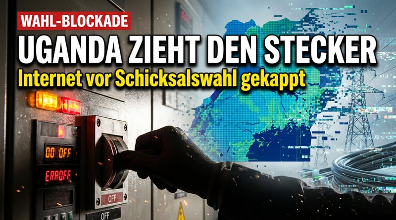 Uganda zieht den Stecker: Regime kappt Internet vor Schicksalswahl