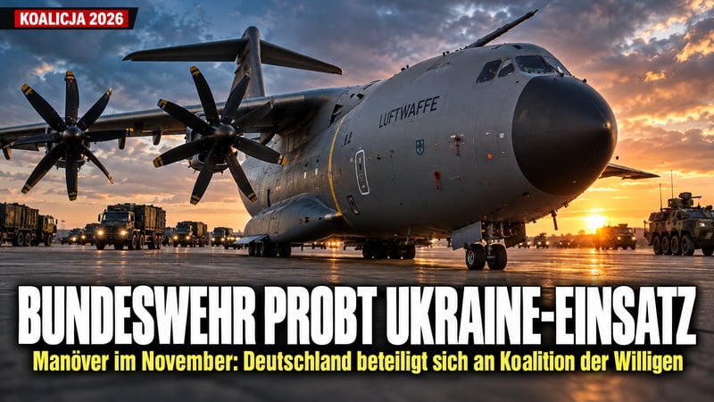 Ukraine-Manöver im November: Bundeswehr probt den Einsatz danach!