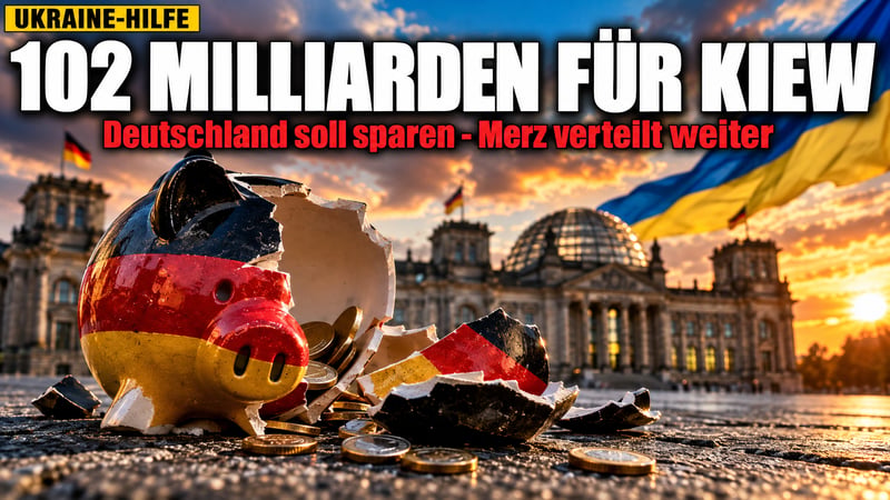 Ukraine-Milliarden: Merz verteilt, während Deutschland sparen muss