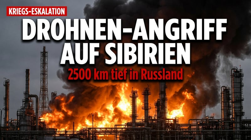 Ukraine schlägt tief in Sibirien zu: Größte Raffinerie Russlands in Flammen