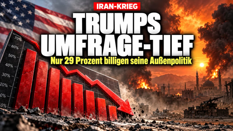 Umfrage-Beben für Trump: Iran-Krieg reißt Außenpolitik auf Rekordtief
