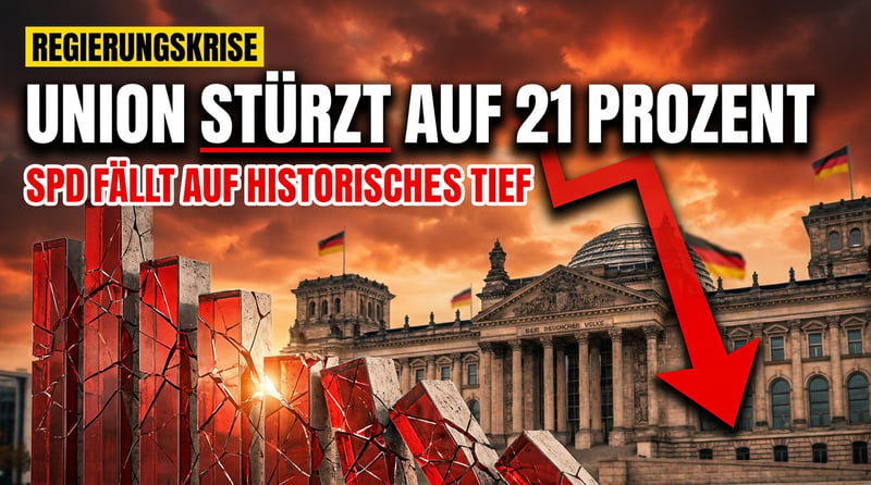 Umfrage-Debakel für Merz: Union bricht auf 21 Prozent ein – SPD stürzt auf historisches Tief