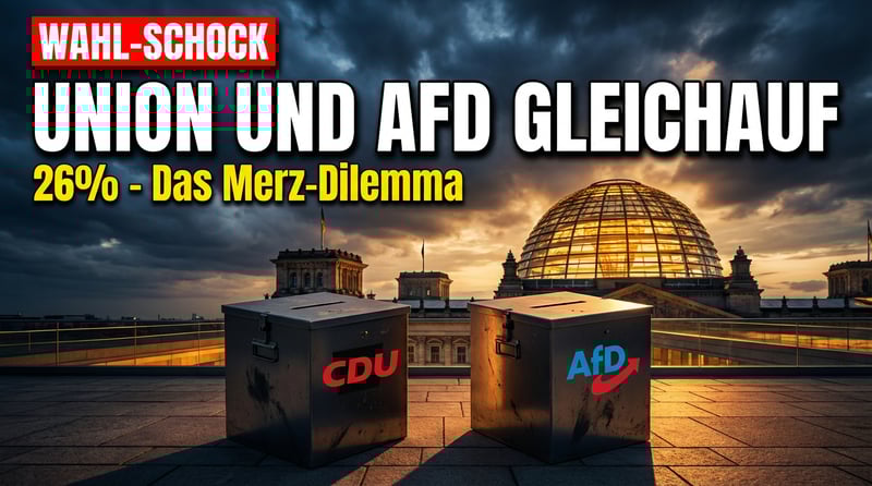 Umfrage-Schock: Union und AfD im Gleichstand – Wähler belohnen gebrochene Versprechen