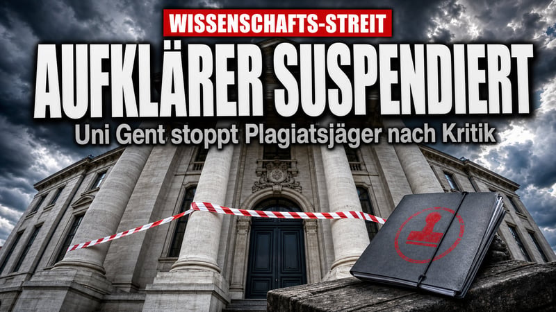 Uni Gent suspendiert Plagiatsjäger: Wird hier der Aufklärer bestraft?
