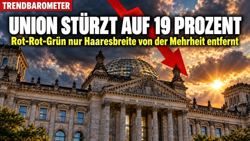 Union im freien Fall: Rot-Rot-Grün klopft ans Kanzleramt!