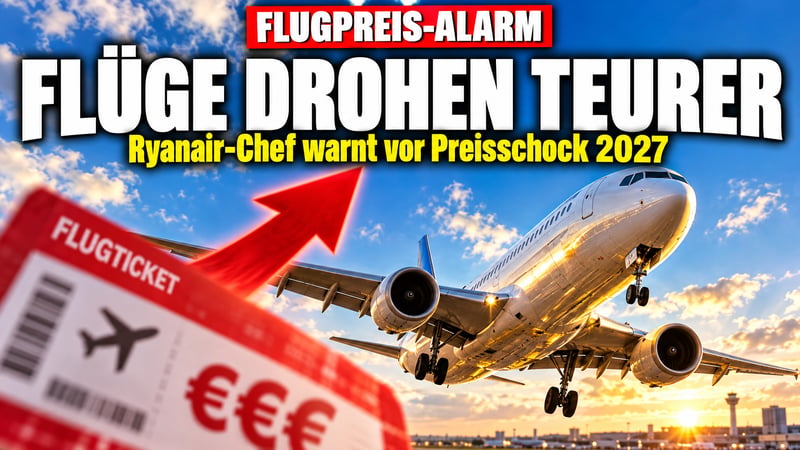 Urlaub wird zum Luxus: Ryanair-Chef sagt Preisschock für 2027 voraus!