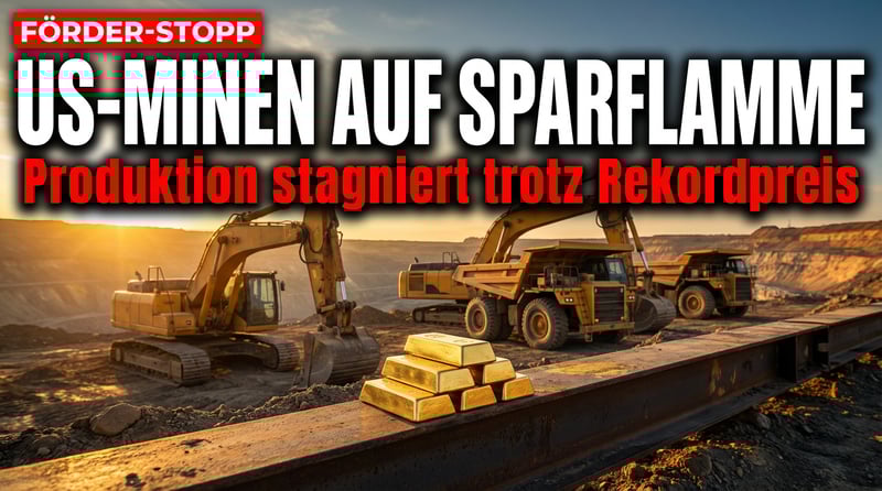 US-Goldproduktion stagniert: Amerikas Minen fördern auf Sparflamme