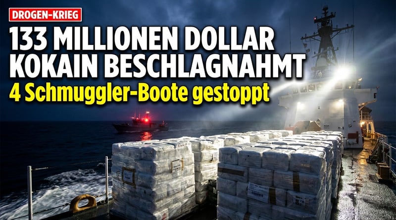 US-Küstenwache beschlagnahmt Kokain im Wert von 133 Millionen Dollar – Trumps harte Linie zeigt Wirkung
