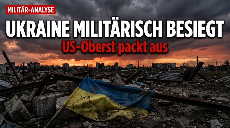 US-Militärexperte spricht Klartext: „Die Ukraine ist ein besiegter Nationalstaat"