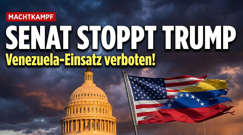 US-Senat erteilt Trump scharfe Rüge: Militäreinsatz in Venezuela ohne Zustimmung des Kongresses untersagt