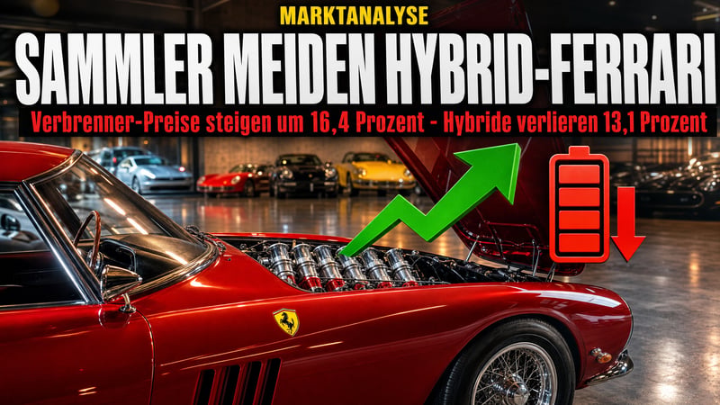 V12 statt Volt: Sammler lassen Ferraris Hybride links liegen!