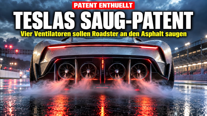 Ventilator statt Heckflügel: Teslas Staubsauger-Trick für den Roadster