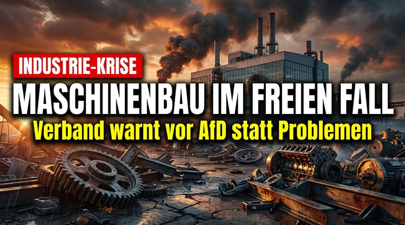 Verbandspräsident warnt vor AfD – während der Maschinenbau in Trümmern liegt