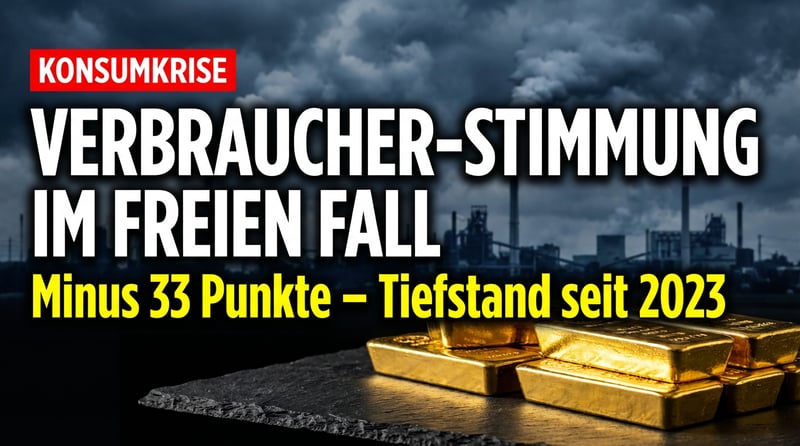 Verbraucherstimmung im freien Fall: Iran-Krieg und Inflationsangst lähmen Deutschland