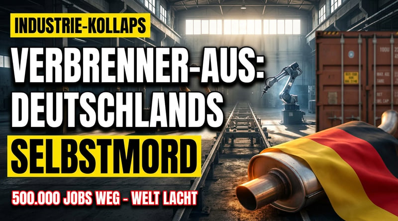 Verbrenner-Aus: Deutschlands industrieller Selbstmord auf Raten – während die Welt zusieht und lacht