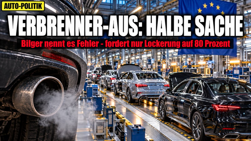 Verbrenner-Aus ein „großer Fehler“: Bilger will trotzdem nur halbe Sache