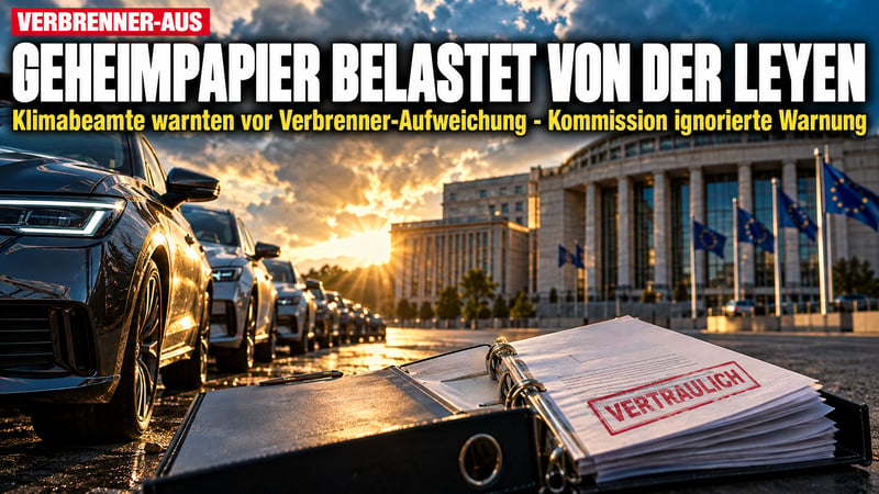 Verbrenner-Aus: Geheimpapier bringt von der Leyen in Erklärungsnot!