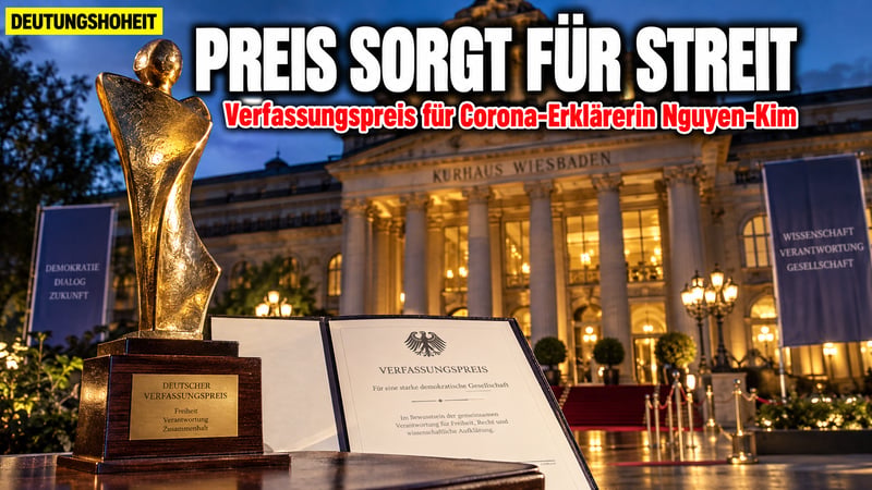 Verfassungspreis für die Corona-Erklärerin: Hessen ehrt Nguyen-Kim!