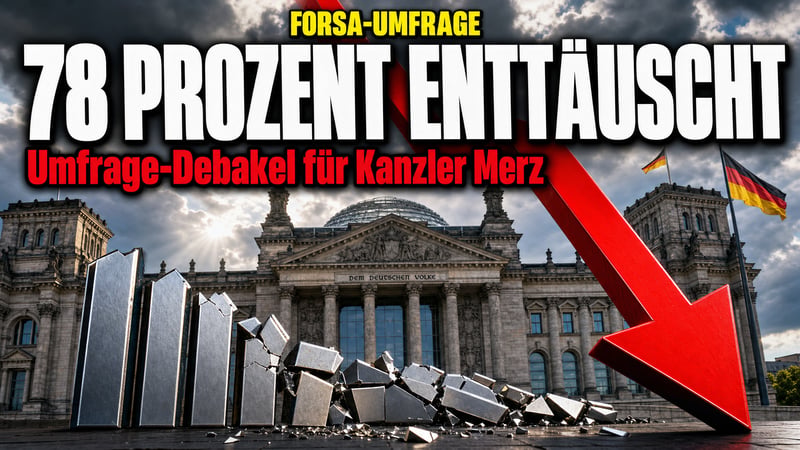 Vernichtendes Zeugnis: 78 Prozent enttÀuscht von Kanzler Merz