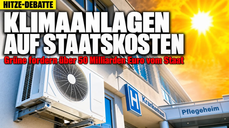 „Verrecken“: Grünen-Chef fordert Klimaanlagen-Milliarden vom Staat