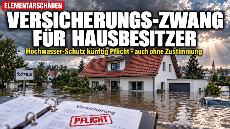 Versicherungs-Zwang durch die Hintertür: Hausbesitzer sollen zahlen!