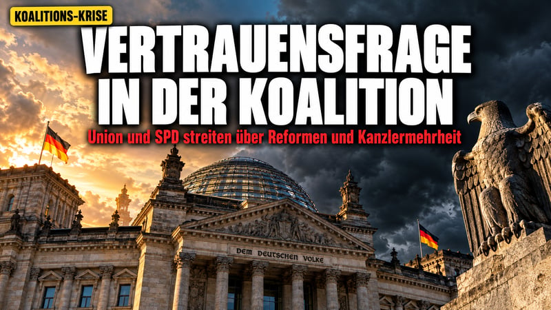 Vertrauensfrage im Kanzleramt: Zerbricht Schwarz-Rot an sich selbst?