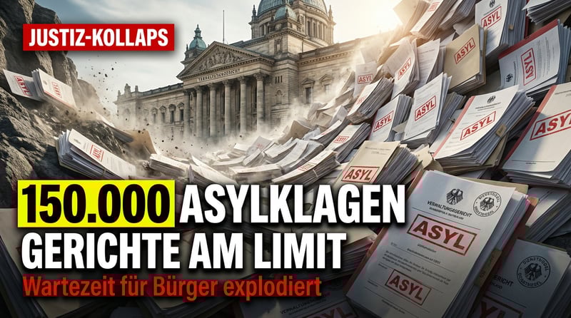Verwaltungsgerichte am Limit: Asylklagewelle überrollt deutsche Justiz